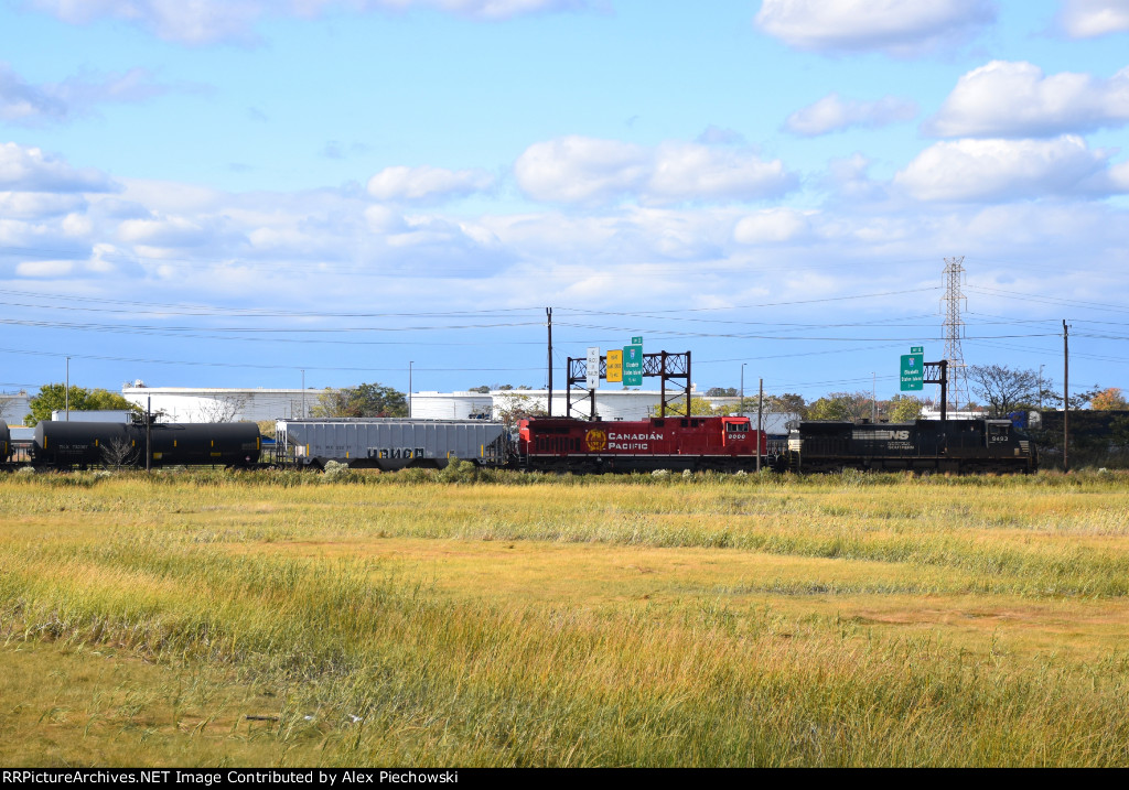NS tank train along the meadows 